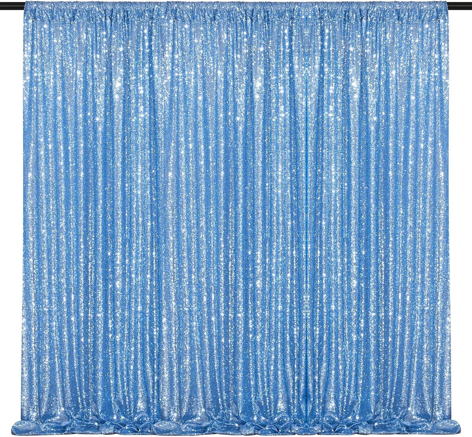 Baby Blue Glitter Sequin (5ftx10ft) (1Pc)