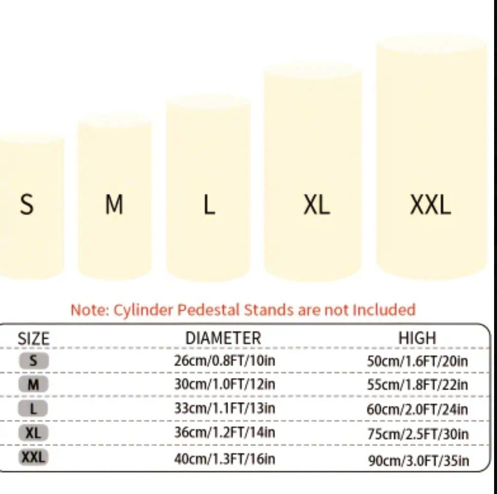 Beige Pedestal Stand Cover