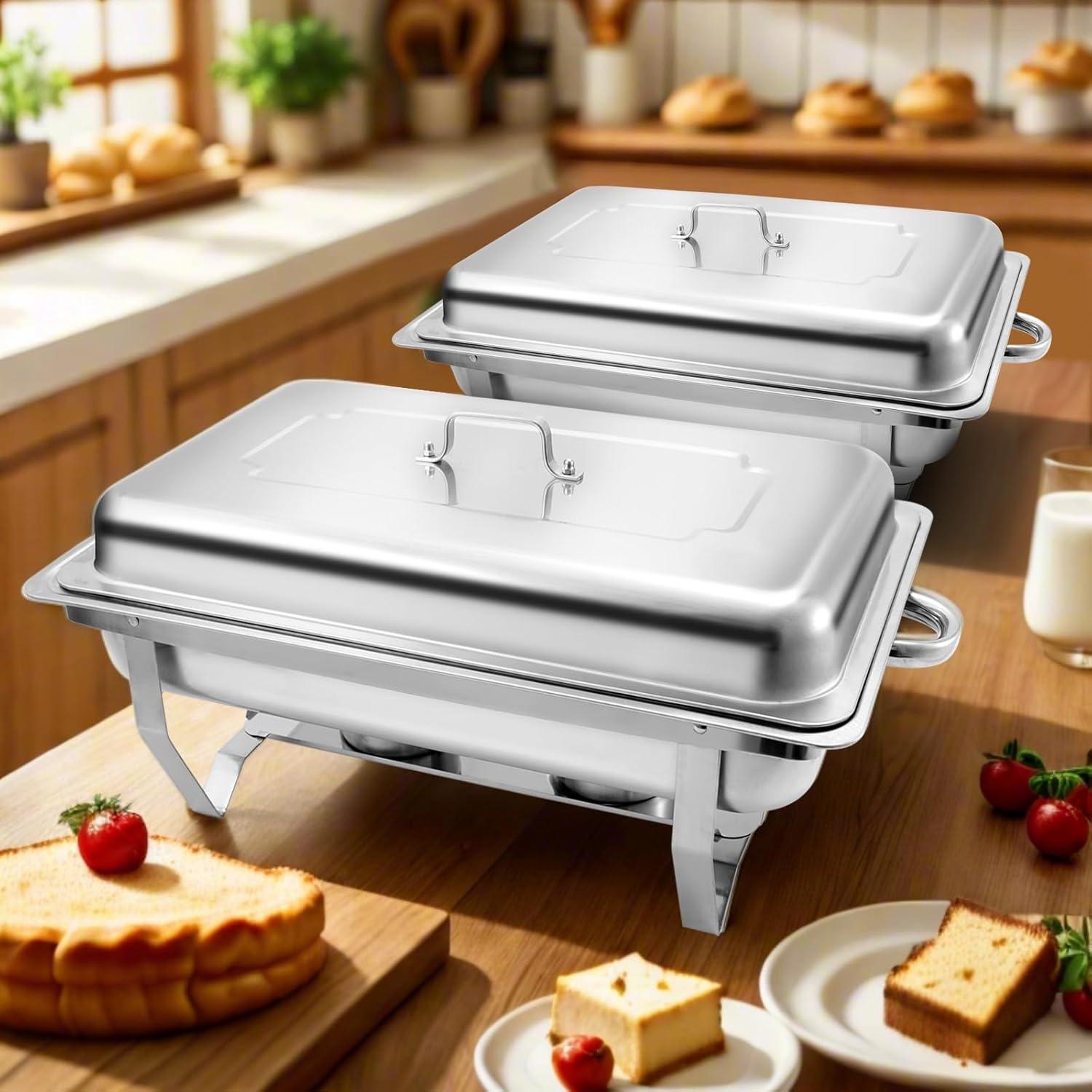 8Qt Full Size Stainless Steel Chafing Dish (each)