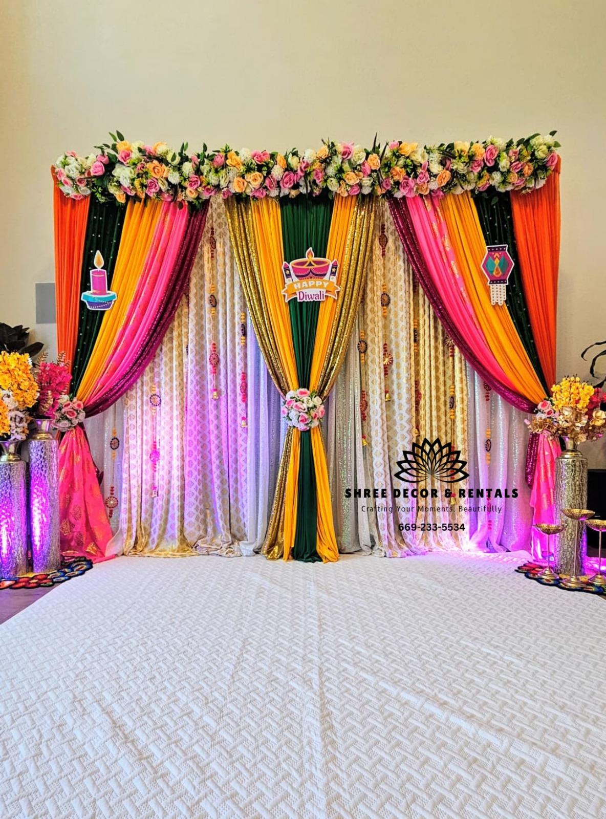 Colorful Curtain Decor