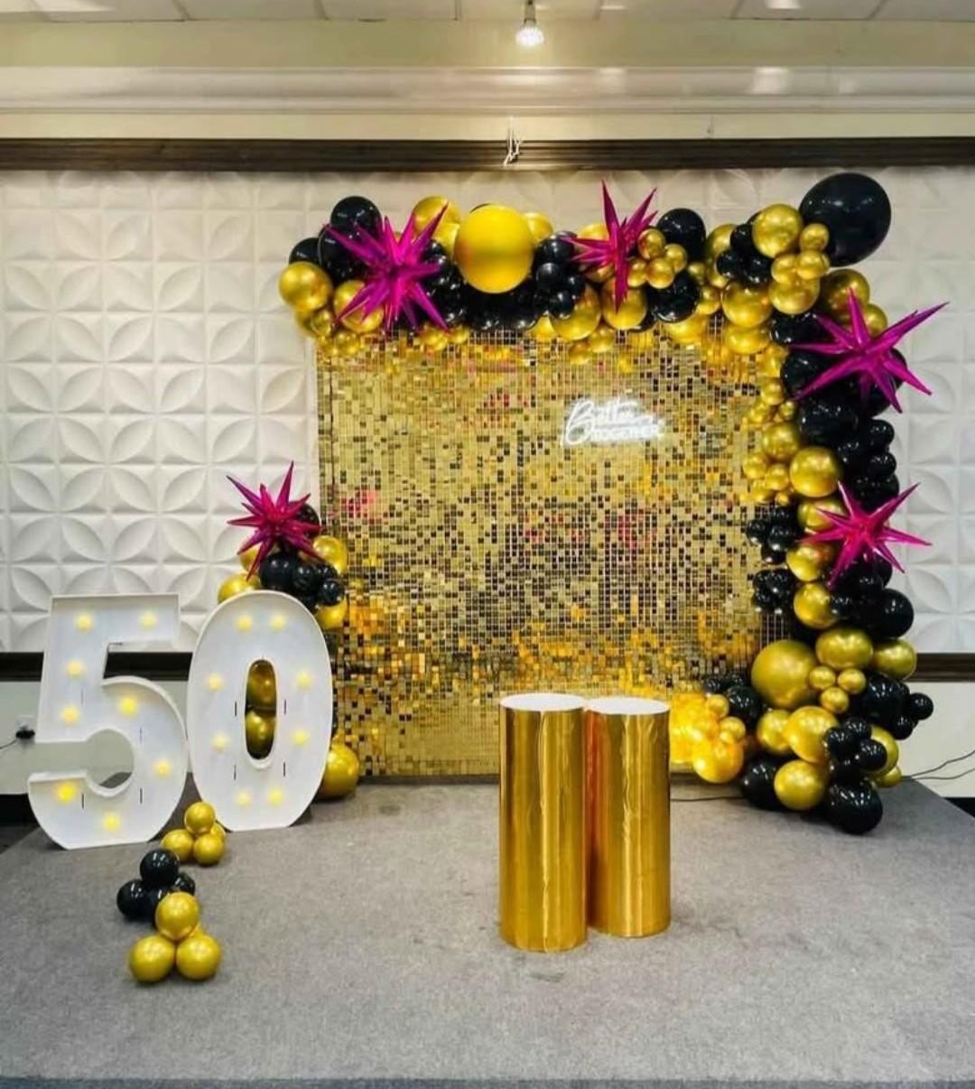 Gold Black Bday