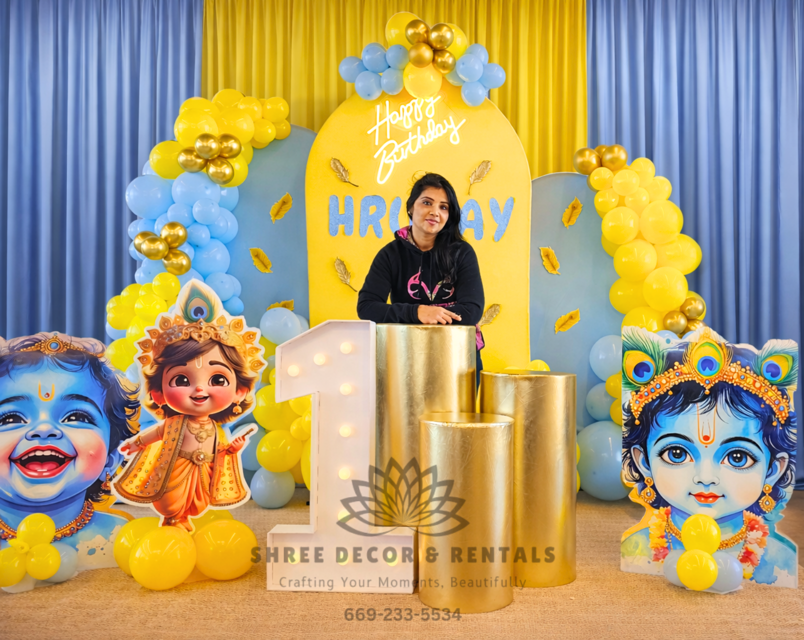 Krishna Themed Bday