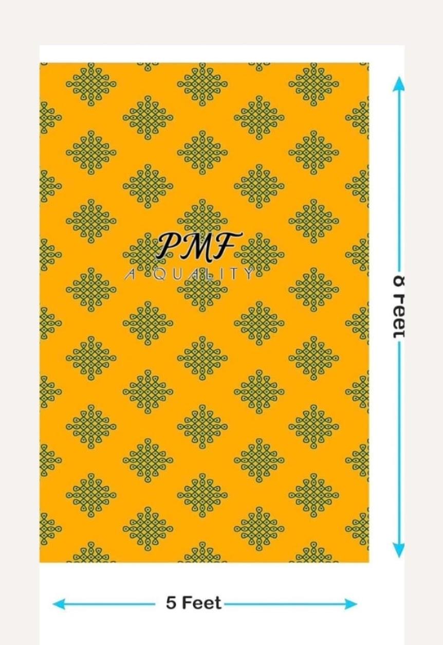 Yellow Kolam Muggu Backdrop (8x5ft)