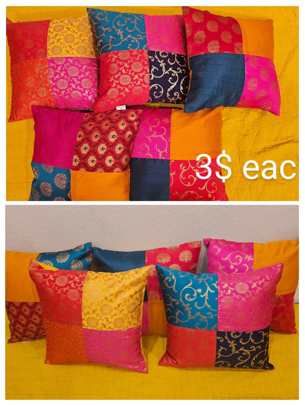 Multi-Color Quad Cushion (1Pc)