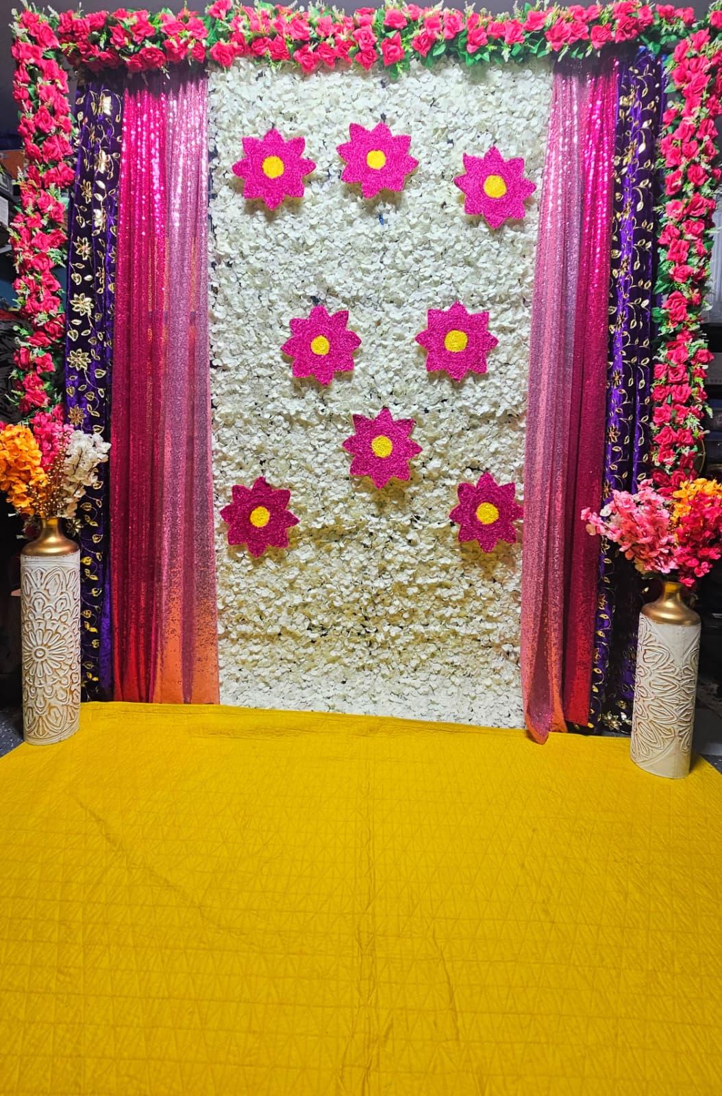Pink Blossom Shimmer Backdrop