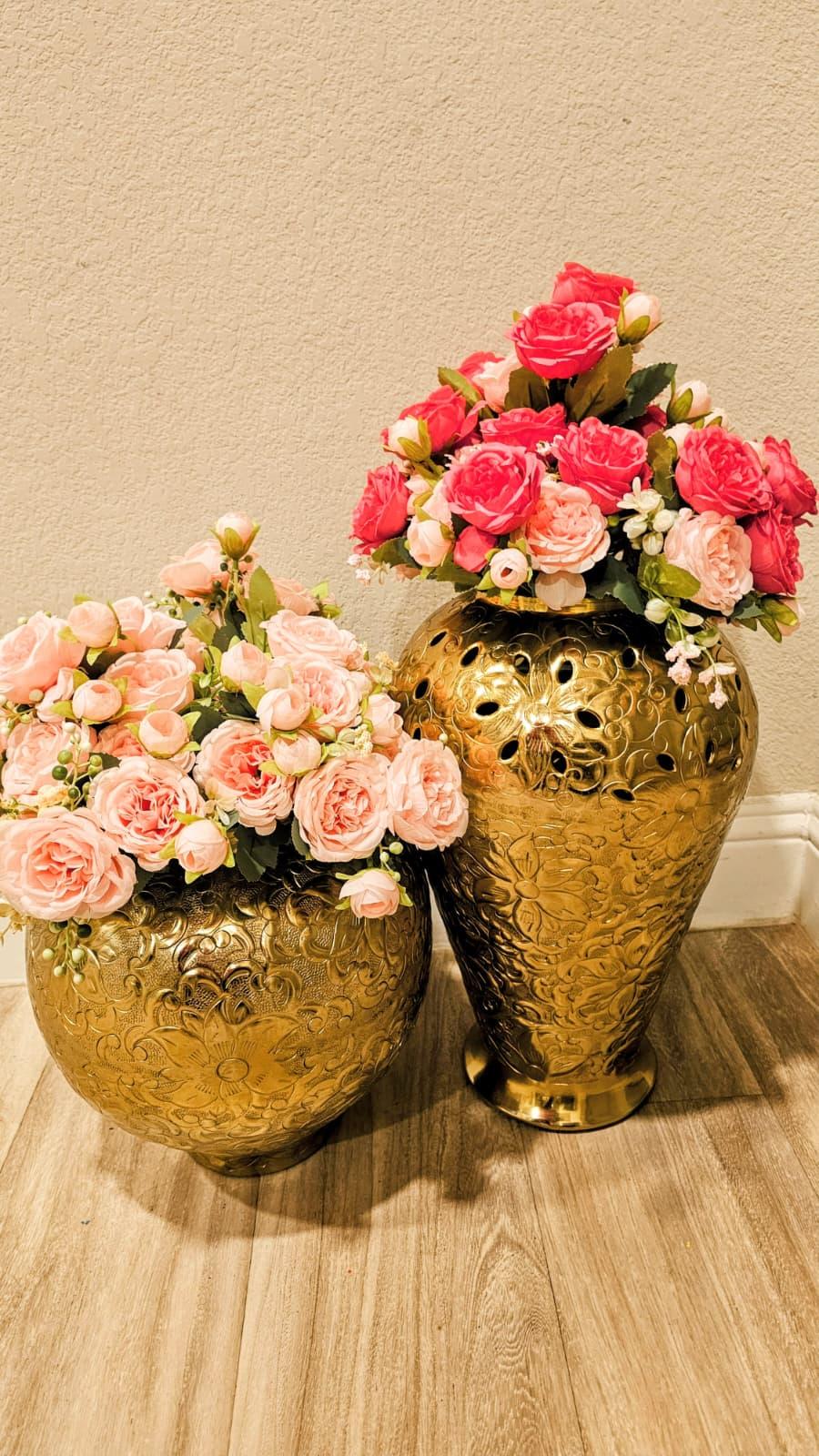 Pot With Flowers Bunch