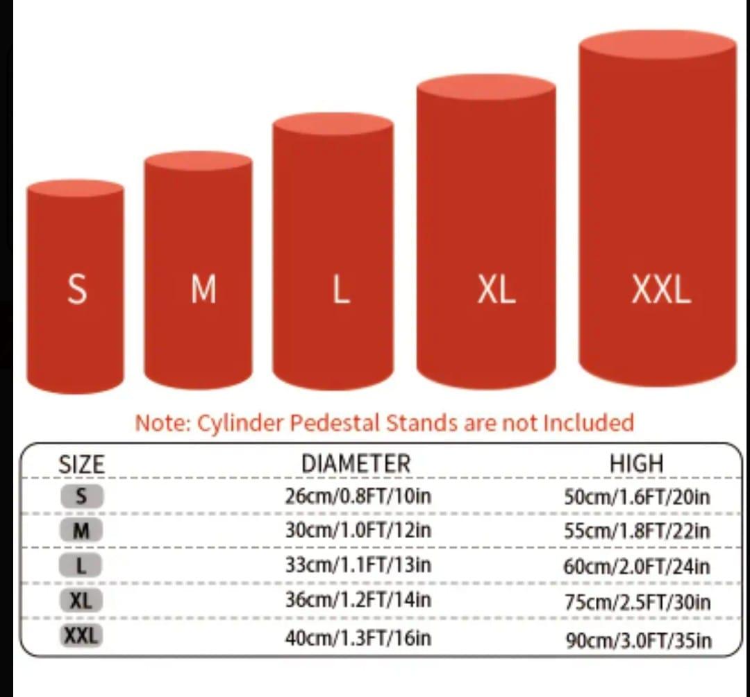 Red Pedestal Stand Cover