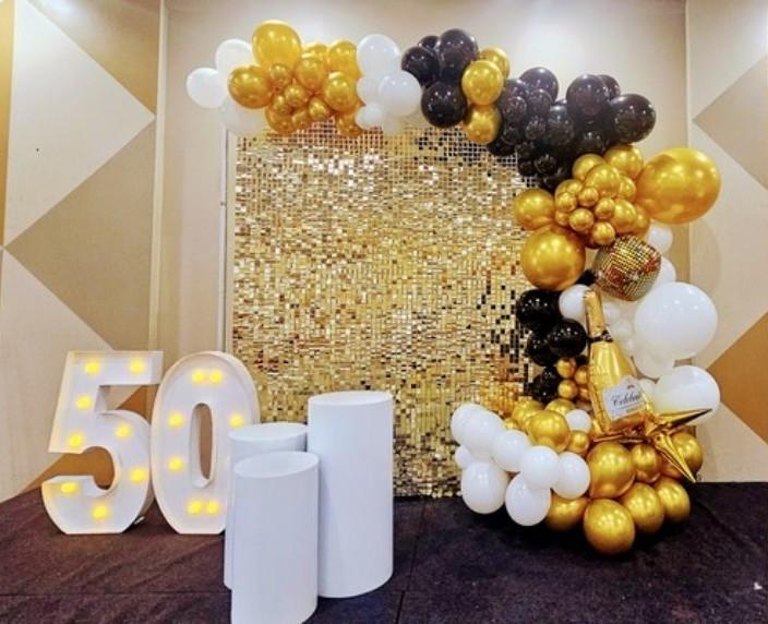 Shimmery Panel Decor