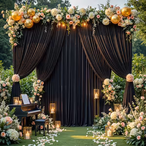 Black Curtain (5ft x 10ft) (1Pc)