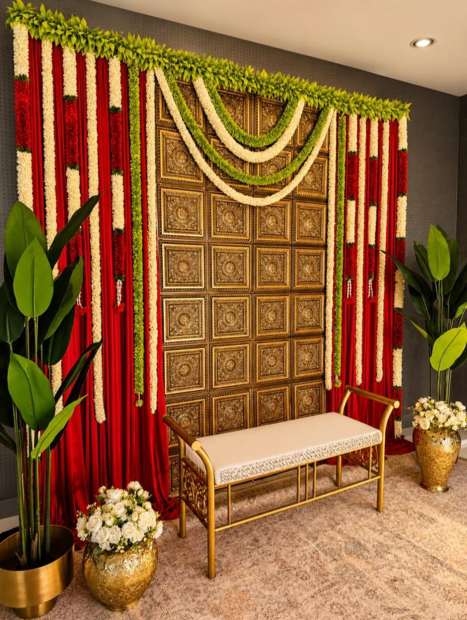 Red Panel Traditional