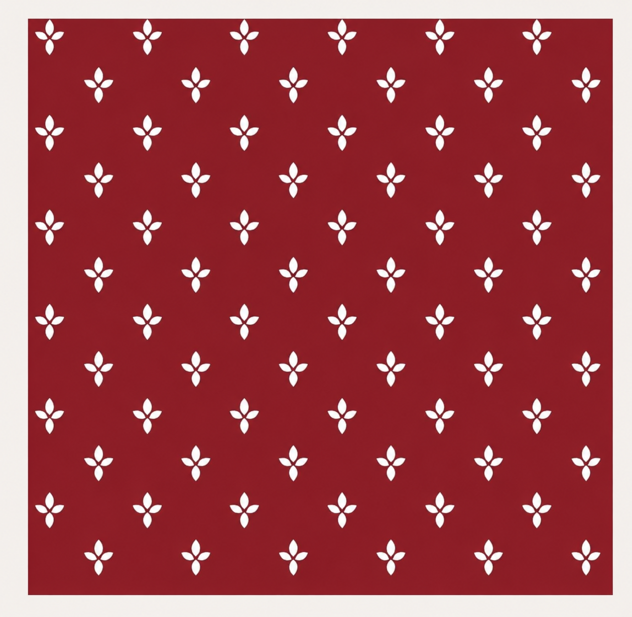 Burgundy Classic FleurdeLis Geometric Flooring