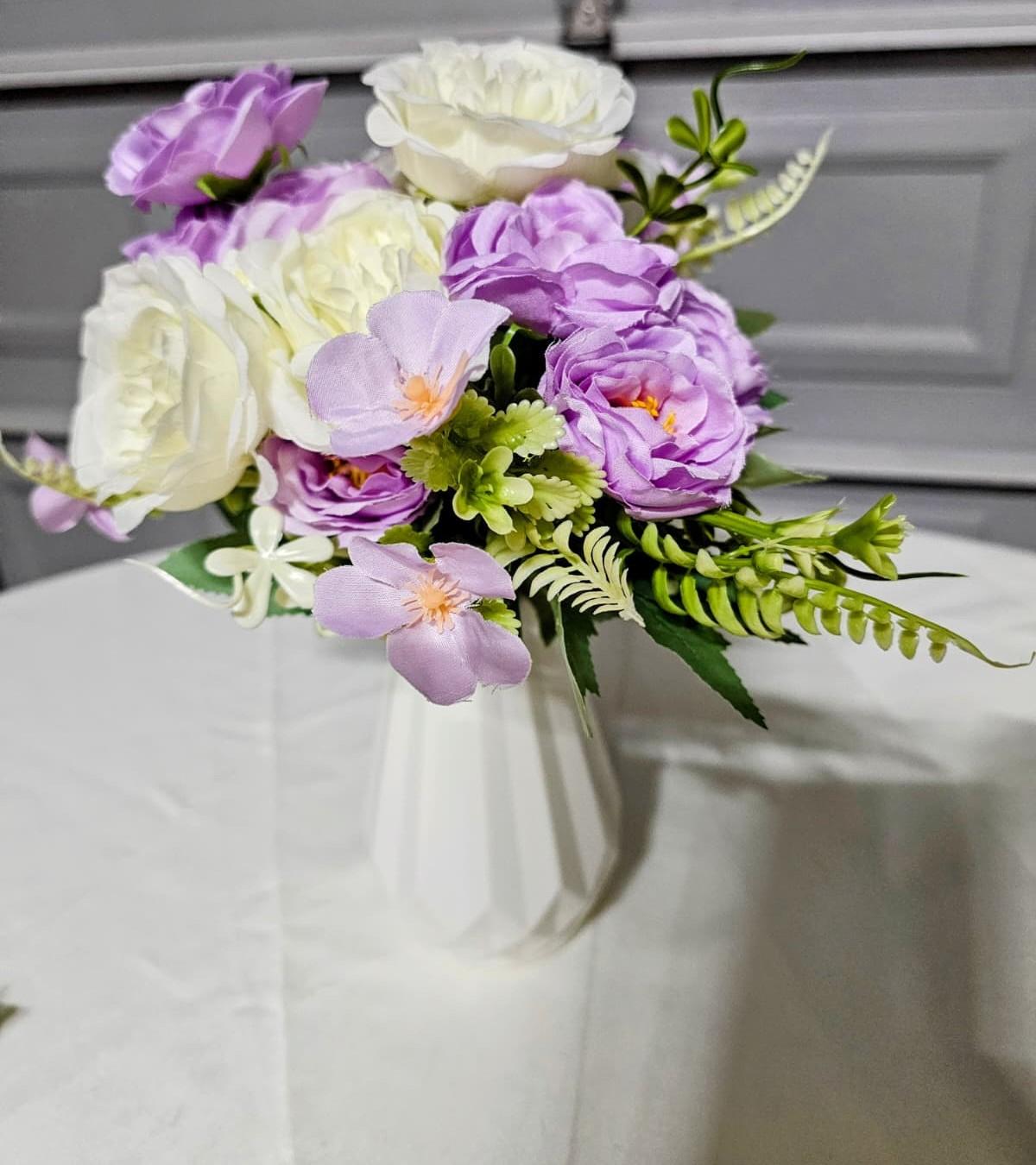 Lilac Whisper - Purple & white with delicate accents