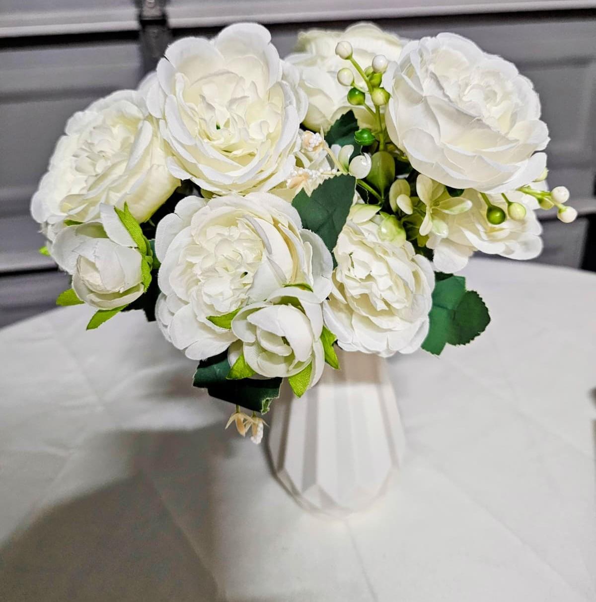 Pearl Perfection - Pure white peonies