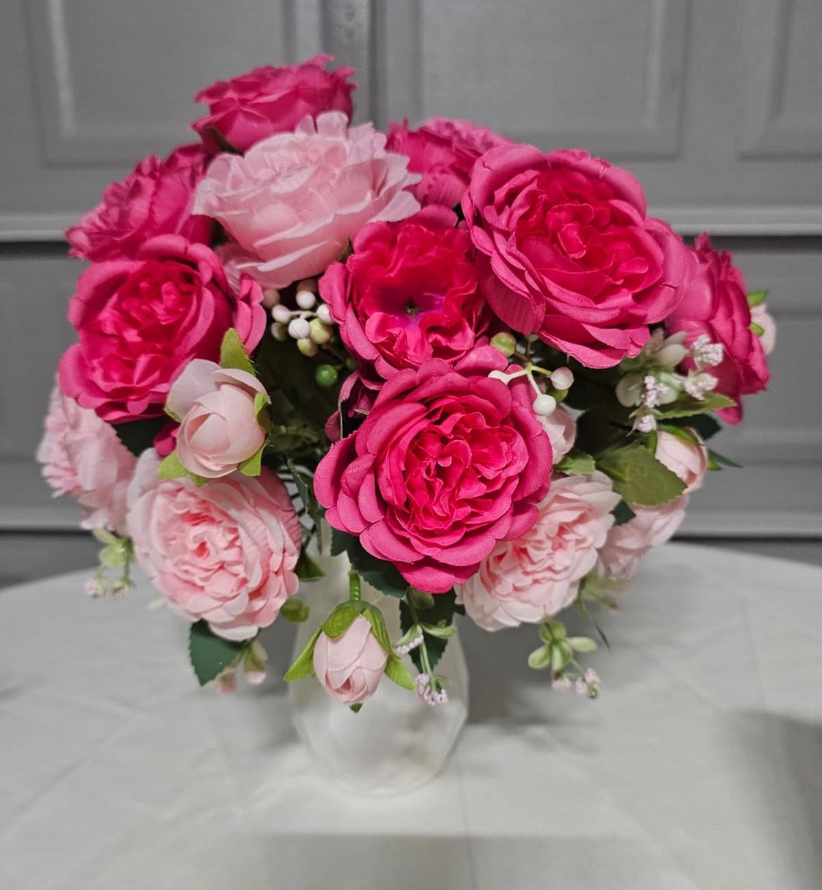 Ombre Blush - Hot pink fading to pale pink