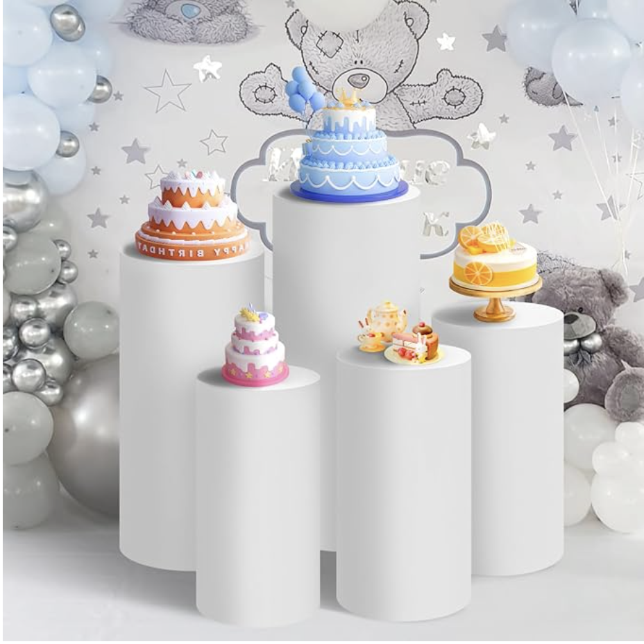 White Pedestal Stand Cover