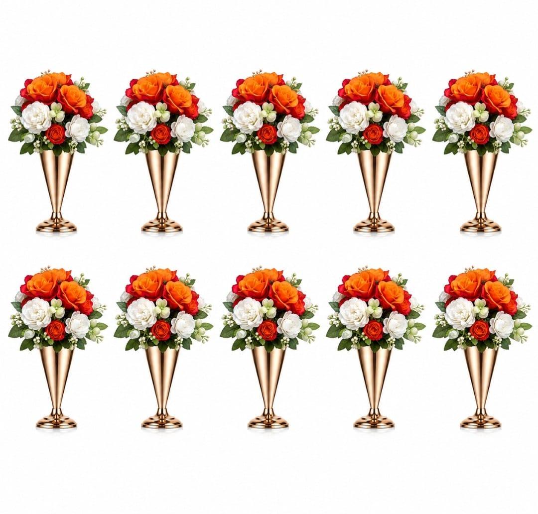Table Centerpiece with White Orange