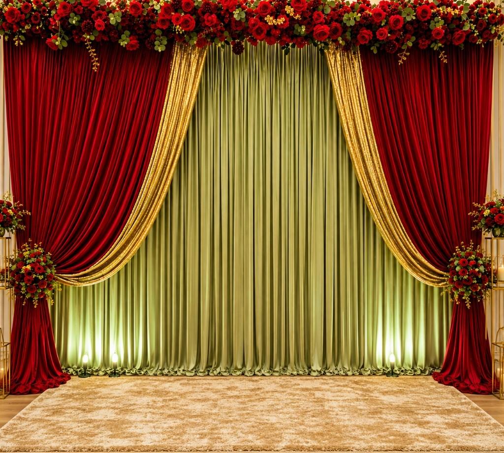 SageGreen-RedDrapes
