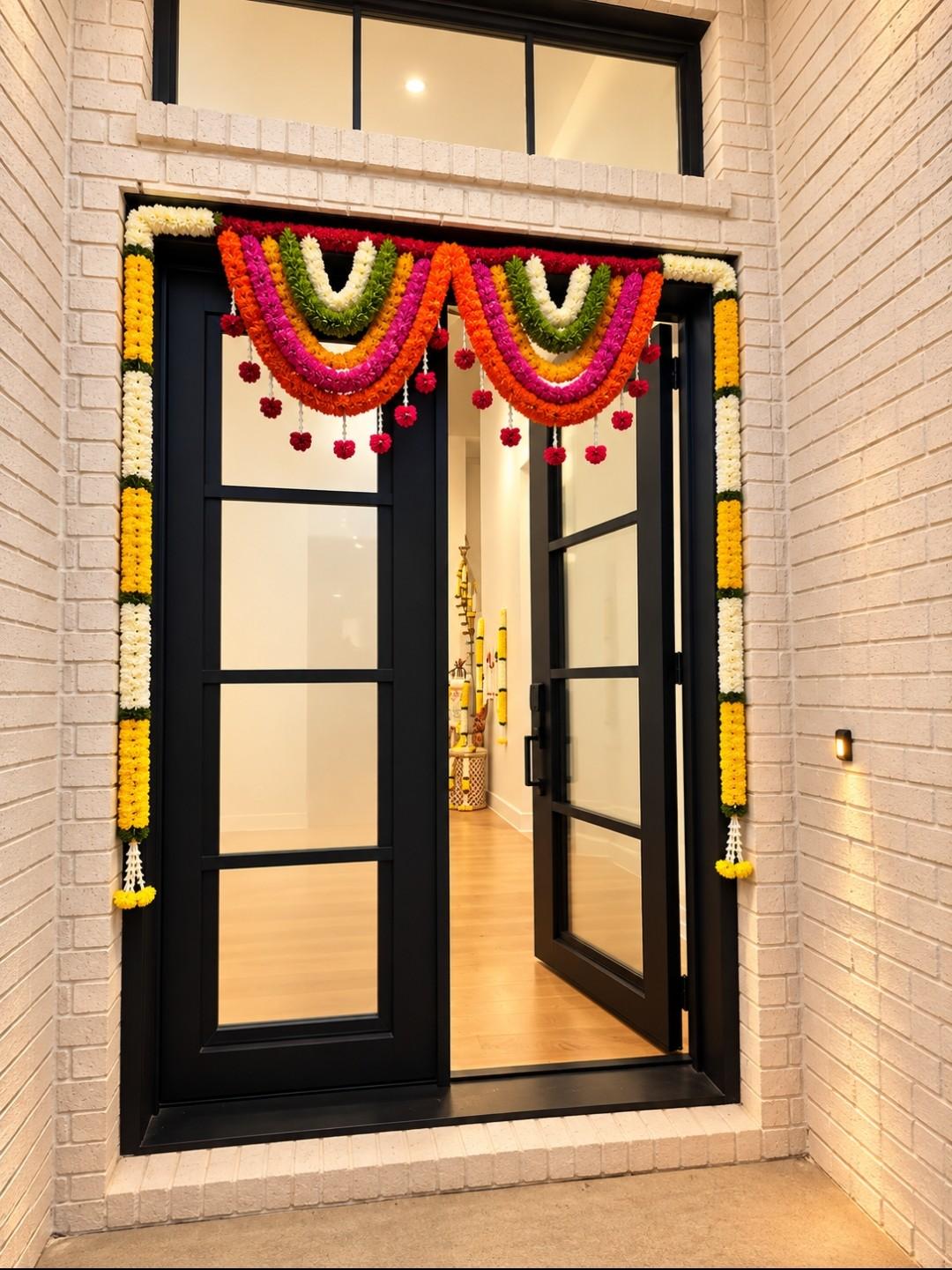 Multi-Color Toran Entrance Yellow Garland