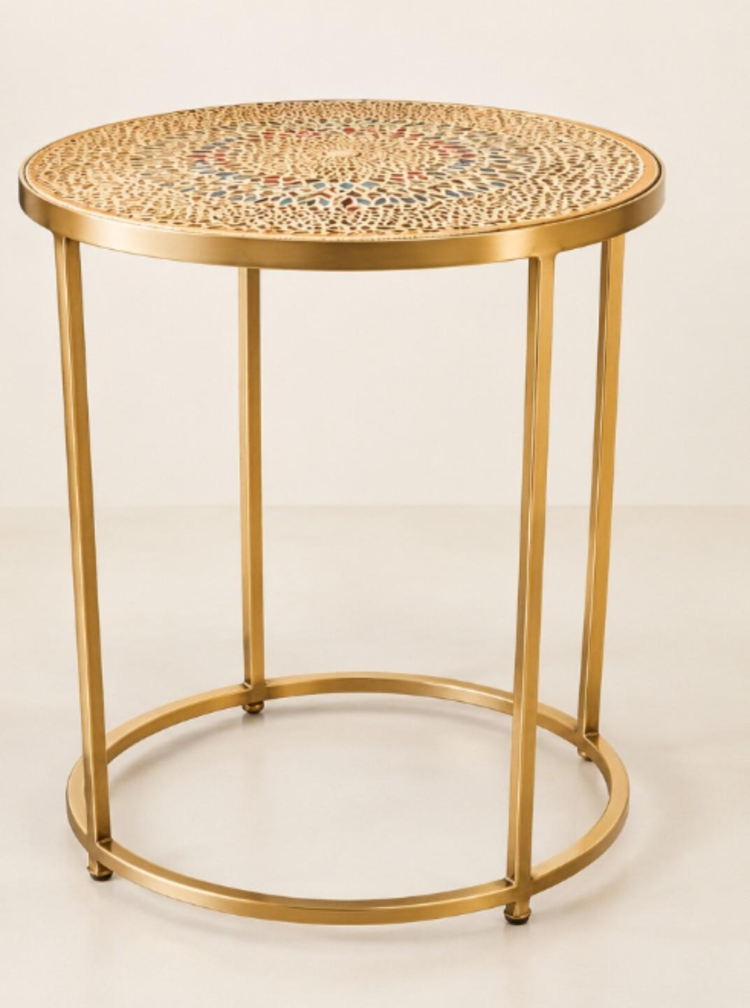 Round Metallic Stool